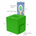 FixtureDisplays® Green Metal Donation Box Suggestion Tithes Offering Box with Sign Holder 8.5X8.1X18